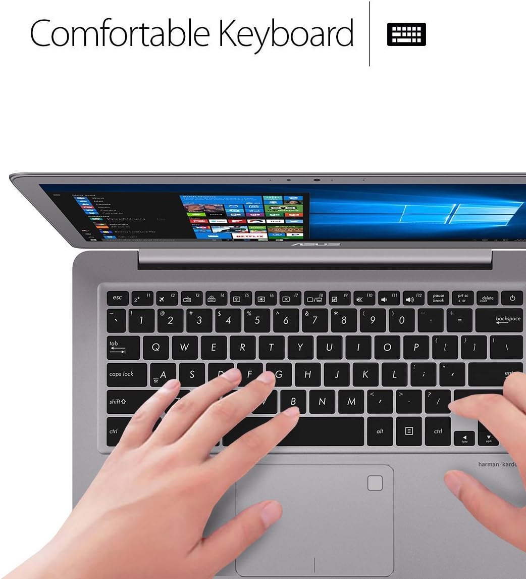 ASUS ZenBook UX330UA-AH54 13.3-inch LCD Ultra-Slim Laptop (Core i5 Processor, 8GB DDR3, 256GB SSD, Windows 10) w/Harman Kardon Audio, Backlit Keyboard, Fingerprint Reader