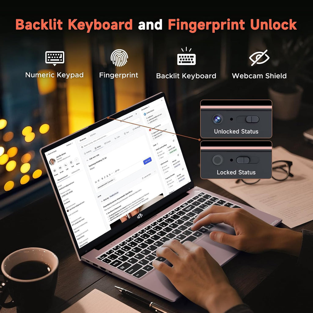 NIMO 15.6' IPS FHD Gaming Laptop, AMD 8 Cores Ryzen 7 7735HS (Beat i7-12650H, Up to 4.75GHz) 32GB DDR5 RAM 1TB SSD Computer with Radeon 680M 100W Type-C Backlit Keyboard Fingerprint Unlock