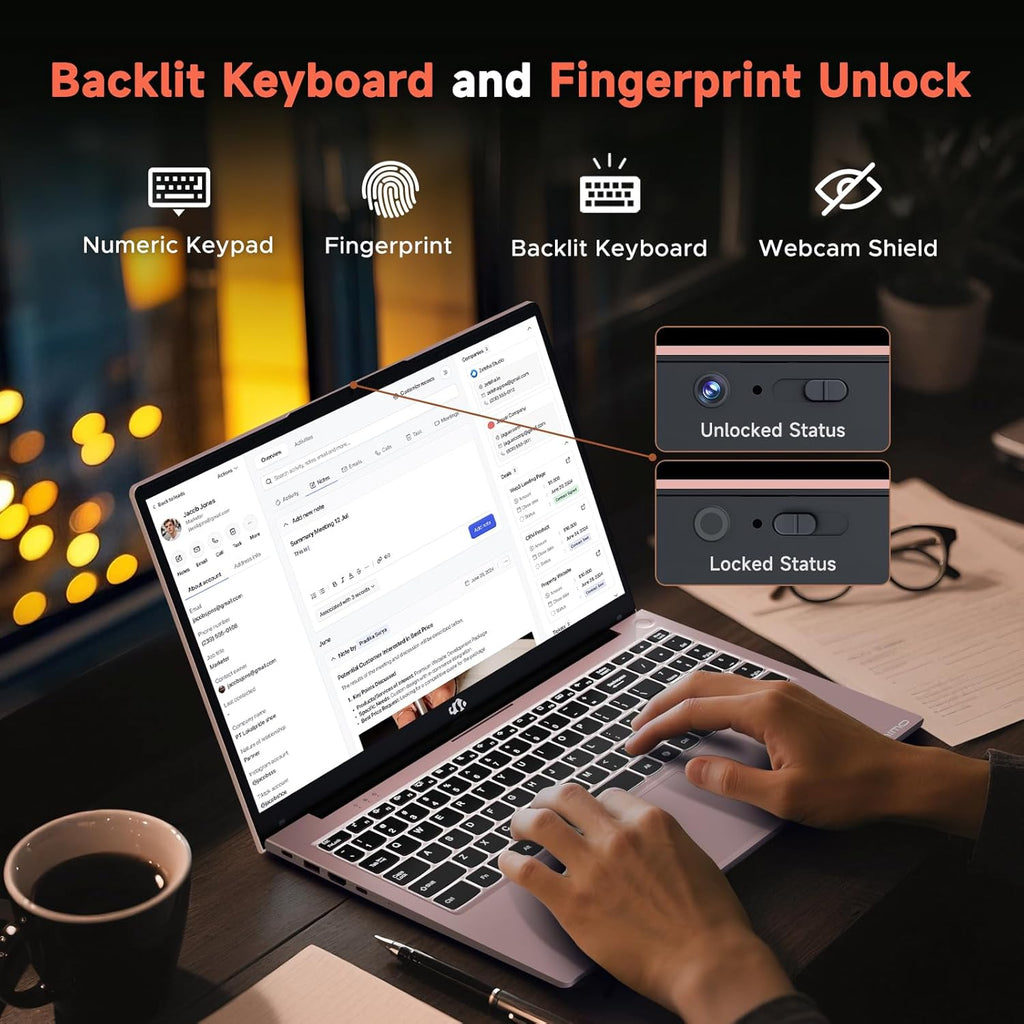 NIMO 15.6' Light-Gaming Laptop, 16GB DDR5 RAM 1TB SSD 8-Core AMD R7 7735HS (Beat i7-12650H, Up to 4.75GHz), FHD IPS Computer with Radeon 680M GPU Backlit KB Fingerprint 100W Type-C