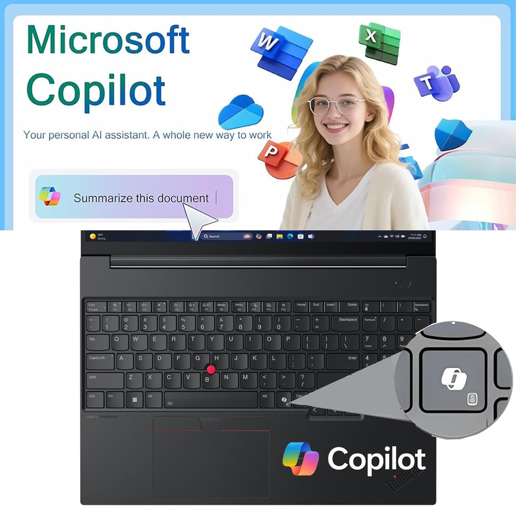 Lenovo ThinkPad E16 Gen 2 16' FHD+ Business Laptop Computer, AMD Ryzen 7 7735HS 8-Core, 64GB DDR5 RAM, 1TB PCIe SSD, WiFi 6E, Backlit KB, Fingerprint, Win 11 Pro, USB-C Hub, Office 365, Charcoal