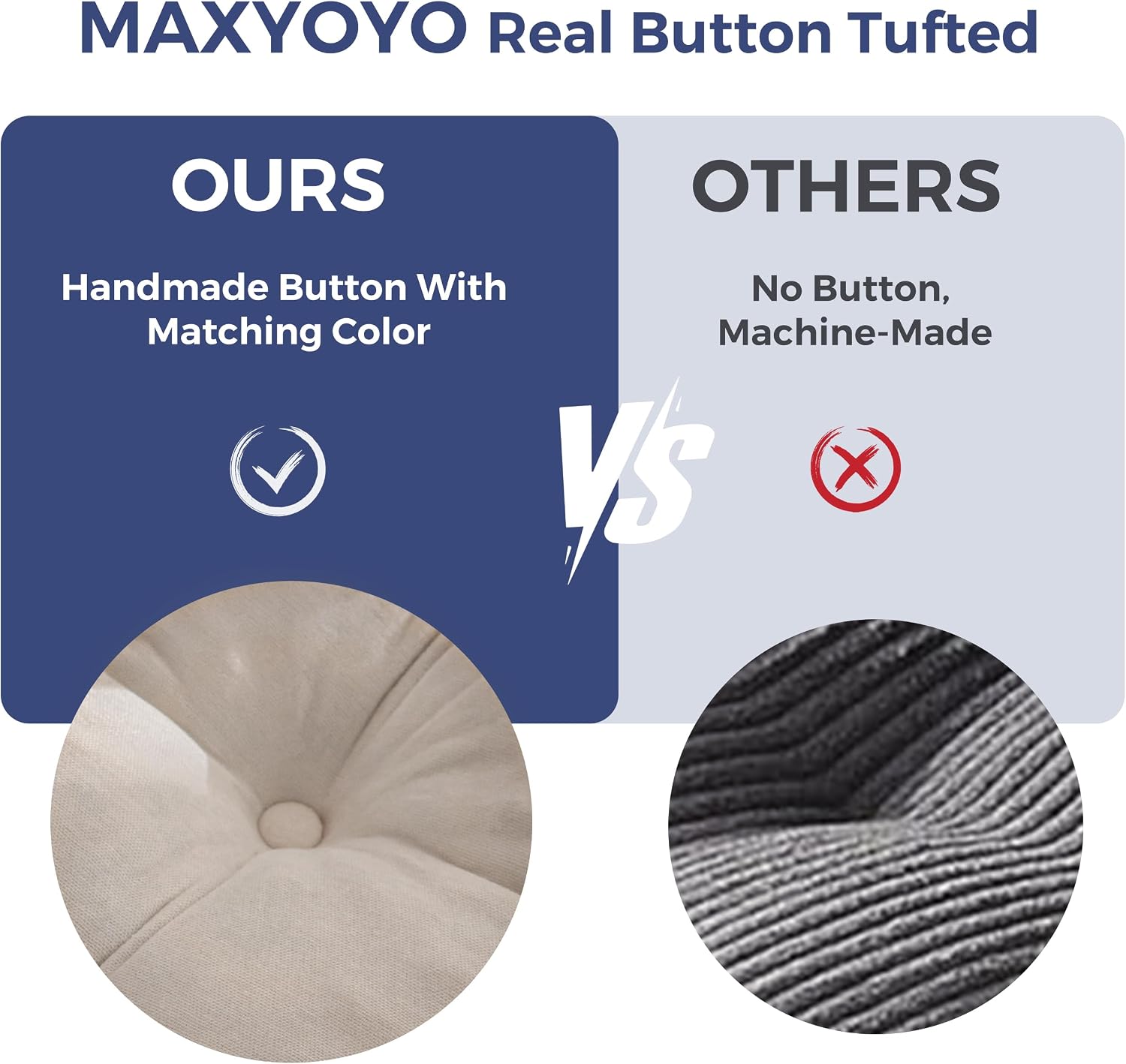 MAXYOYO Boneless Sofa Couch, 75' Oversized Loveseat Sofa, Tufted Floor Couch Bean Bag Chair for Living Room Bedroom Apartment, Sofa in a Box, No Assembly Needed, Grey