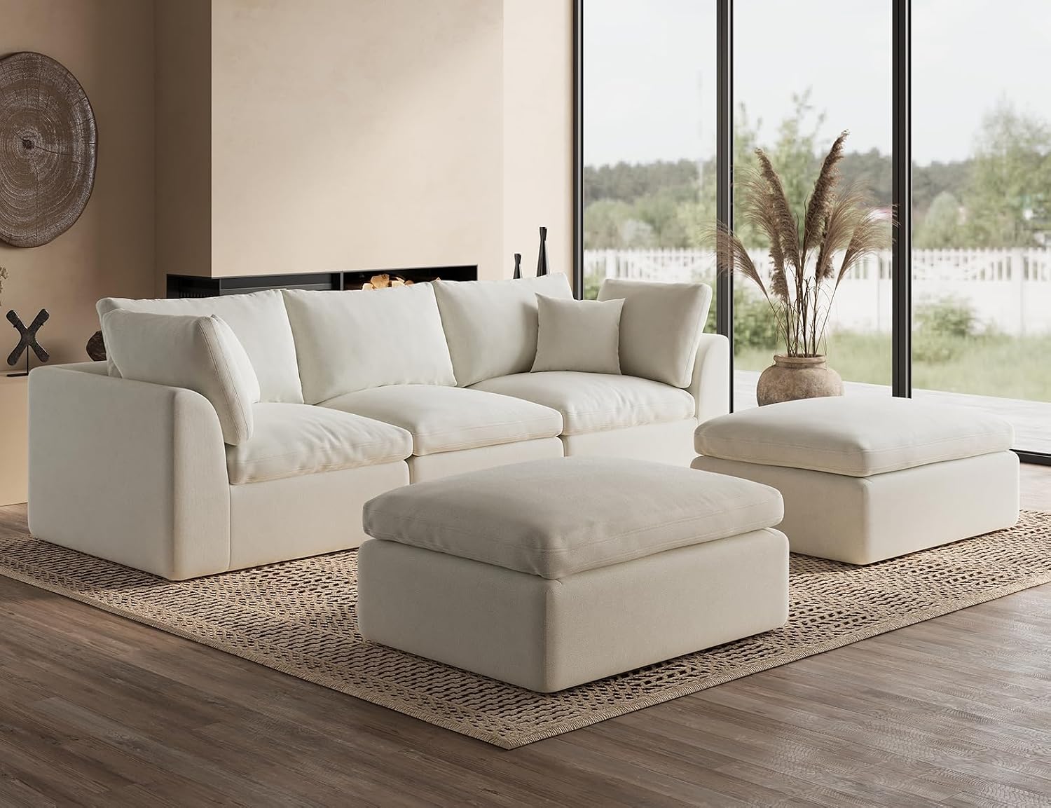 ohllob Middle Back for Cloud Sectional Couches Living Room, Modular, Boneless