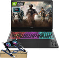 HP Omen MAX 16 RTX 5060 Pro Gaming Laptop, 16' WQXGA 240Hz, AMD Ryzen AI 9 HX 375(Beats Intel i9), NVIDIA RTX 5060, 16GB DDR5 RAM, 1TB SSD, RGB Keyboard, Wi-Fi 7, W11 P, Bundle with PCO Laptop Cooler