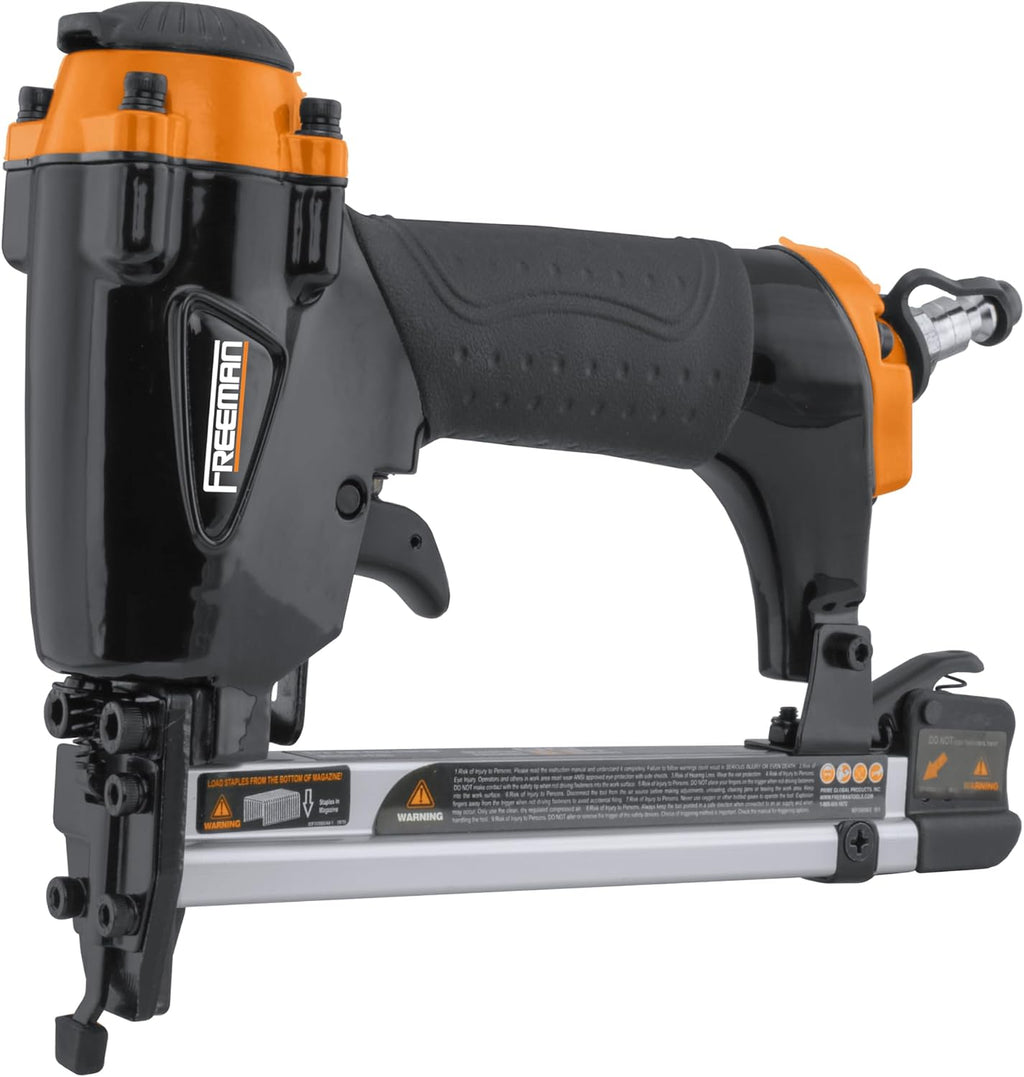 Freeman P5FRFNFWSCB Pneumatic Framing and Finishing Nailers and Staplers Combo Kit with Canvas Bag and Fasteners (5-Piece),Black
