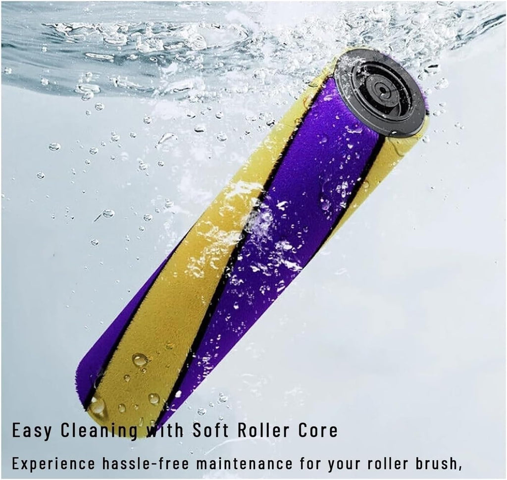 Vacuum Head，Compatible for Dyson，V15 V11 V10 V8 V7，Hardwood Floor Soft Roller Brush Dust Detect Replacement Green Light