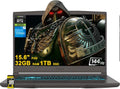msi Thin 15 Gaming Laptop 15.6' FHD IPS 144Hz Intel 8-core i5-13420H (>i7-11800H) 32GB RAM 1TB SSD GeForce RTX 4050 Type-C Backlit Win11 ICP Hub