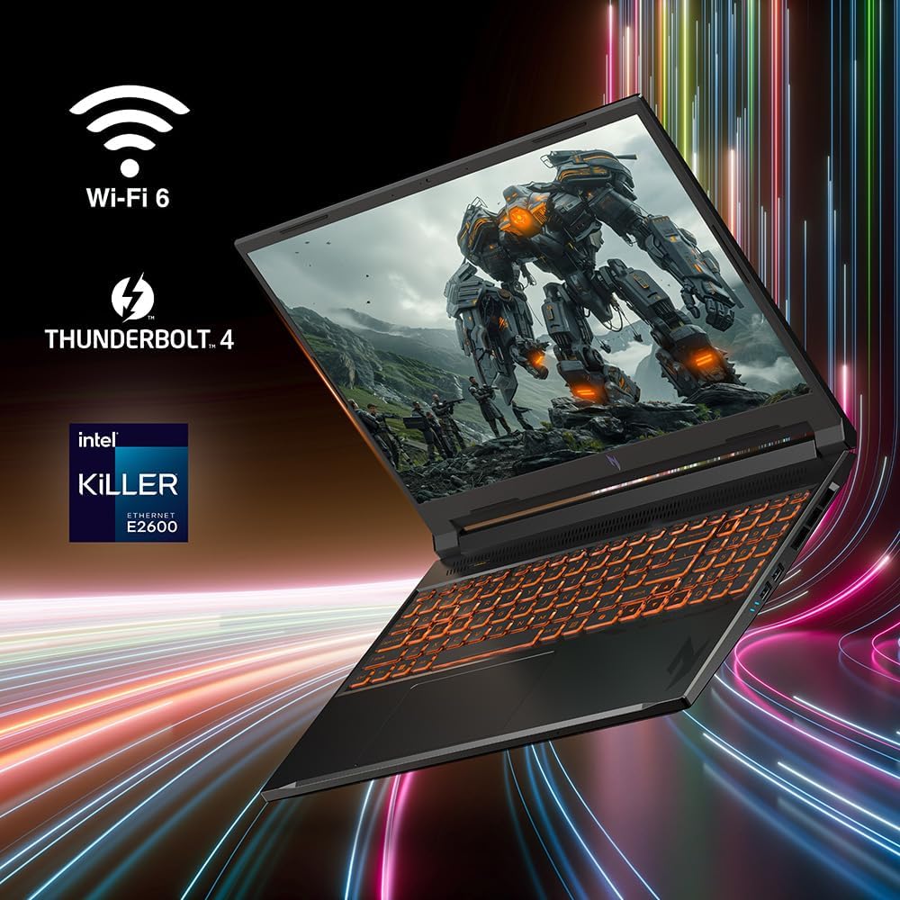 acer Nitro V Gaming Laptop | Intel Core 9 Processor 270H | NVIDIA GeForce RTX 5070 Laptop GPU | 16' WUXGA IPS 180Hz Display | 16GB DDR5 | 512GB Gen 4 SSD | Wi-Fi 6 | Backlit KB | ANV16-72-98FJ