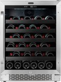 Whynter BWR-408SB 24 inch Built-in 46 Bottle Undercounter Stainless Steel Wine Refrigerator with Reversible Door, Digital Control and Lock