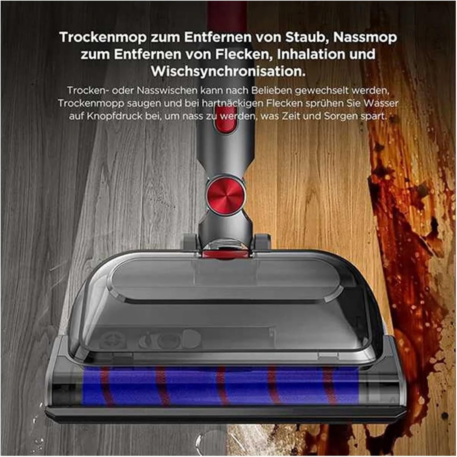 Attachment Mop Suction Electric Mop With Lock And Mop For，Compatible For Dyson， V15 V11 V10 V8 V7 Vacuum Cleaner Accessories