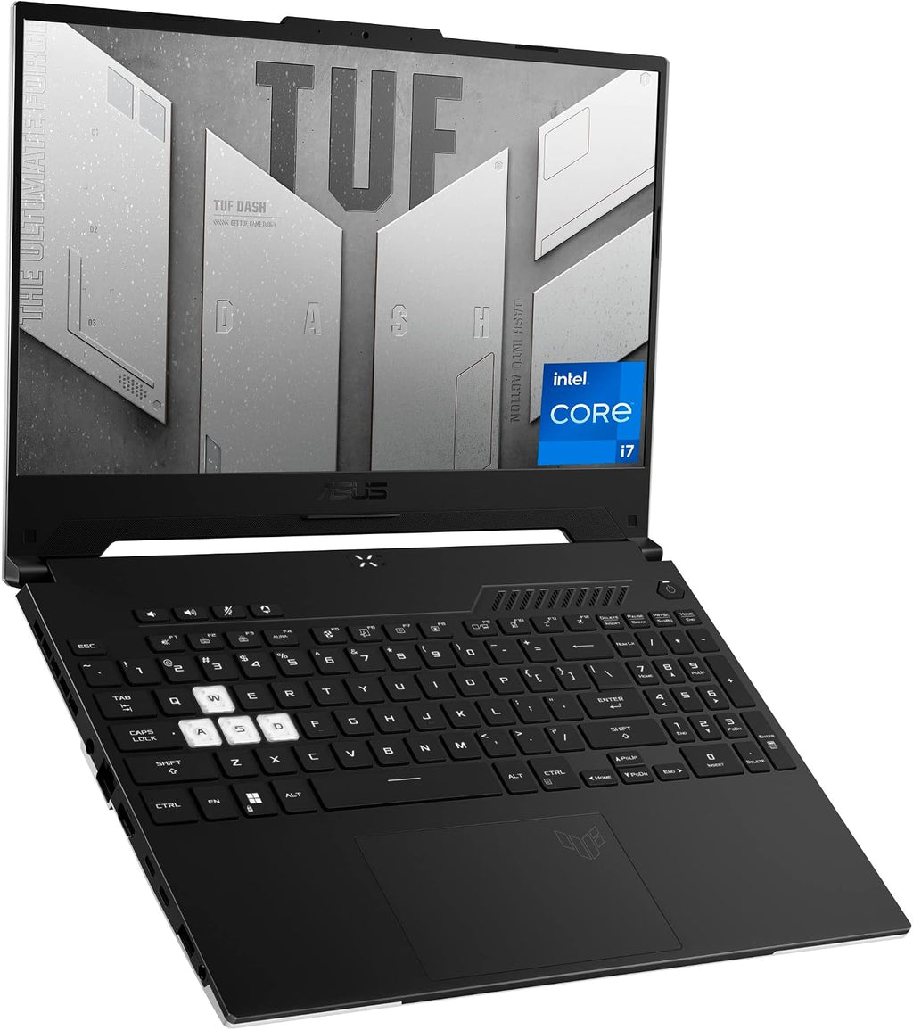 ASUS TUF Dash 15 (2022) Gaming Laptop, 15.6144Hz FHD Display, Intel Core i7-12650H, GeForce RTX 3060, 16GB DDR5, 512GB SSD, Thunderbolt 4, Win 11H, Off Black, FX517ZM-AS73 (Renewed)