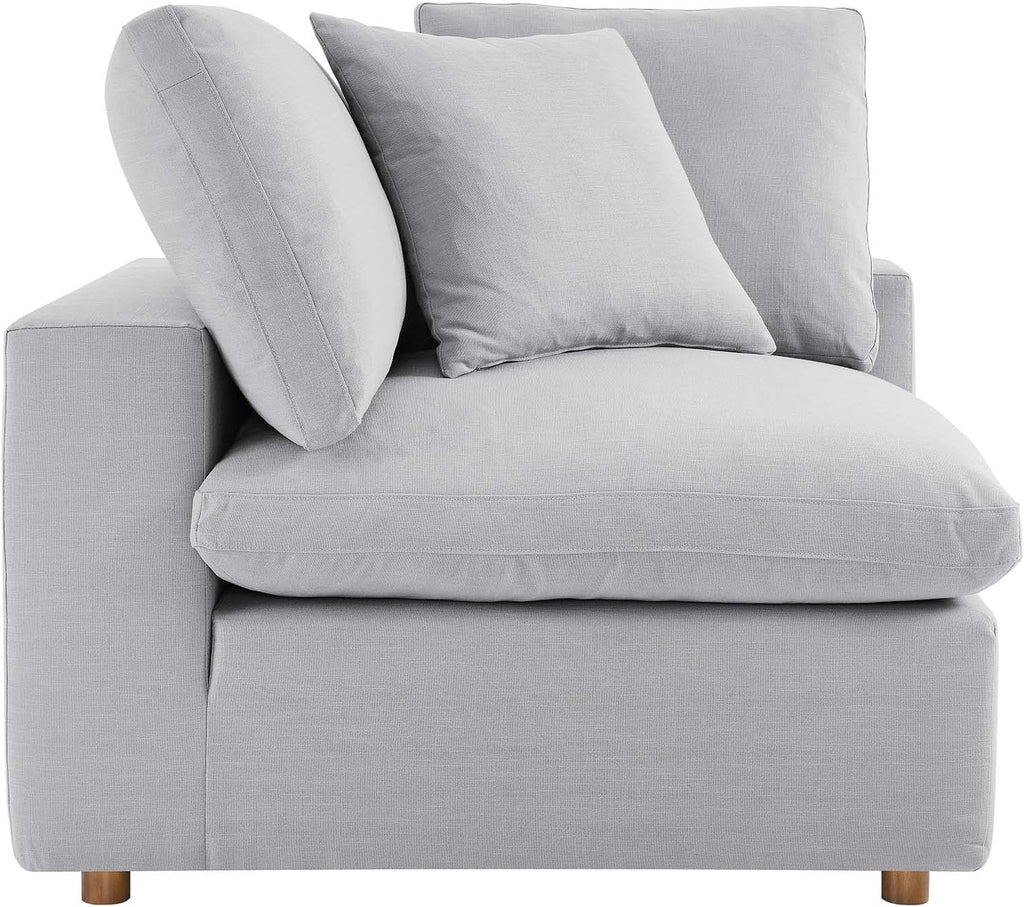 Modway Commix Down-Filled Overstuffed Upholstered 4-Piece Sectional Sofa
