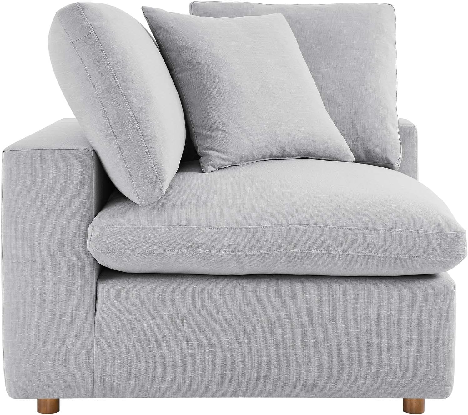 Modway Commix Down-Filled Overstuffed Upholstered 4-Piece Sectional Sofa