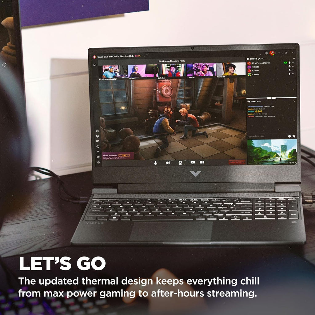 HP Victus 15.6' Full HD 144Hz Gaming Laptop, Intel Core i5-12450H, NVIDIA GeForce RTX 3050,64GB RAM, 2TB PCIe SSD, Backlit Keyboard, Wi-Fi 6, Windows 11 Pro, Performance Blue