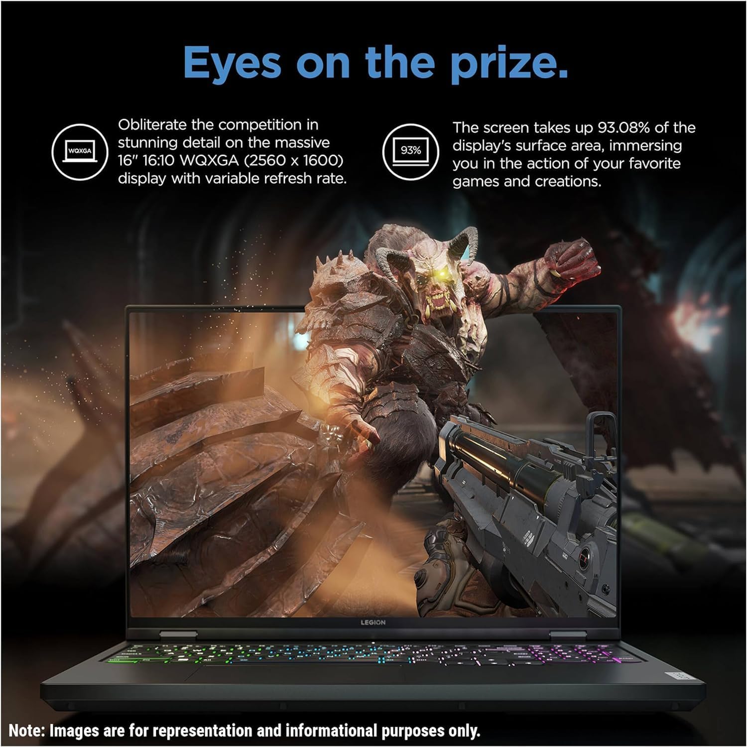 Lenovo Legion 5i Gaming Laptop, 14th Gen Intel 24-Core i9-14900HX, 16' WQXGA(2560x1600) 165Hz, 32GB DDR5 RAM, 1TB SSD, GeForce RTX 4060(TGP 140W), RGB Backlit KB, W/ 128GB PSD, Windows 11 PRO