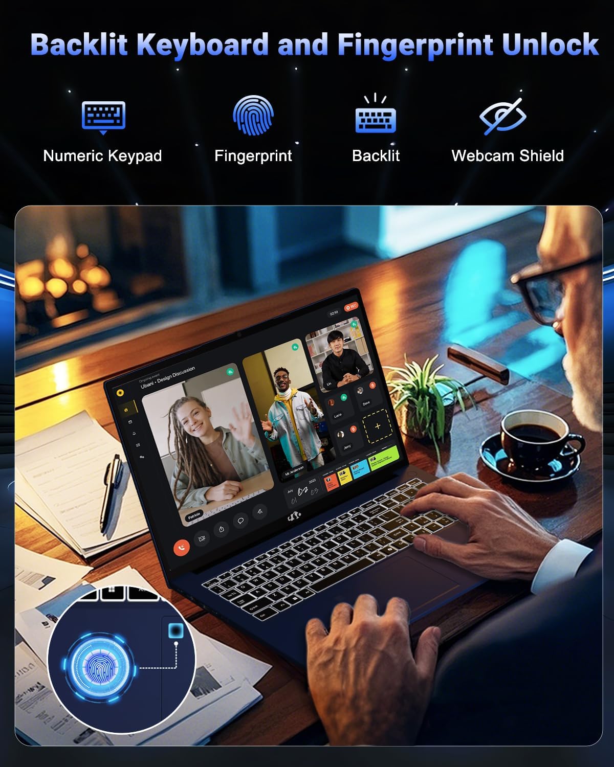 NIMO 17.3' Gaming-Laptop, 8 Cores AMD Ryzen 7 8745HS 16GB DDR5 RAM 512GB SSD (Beat R9 6900HX up to 4.9GHz) Radeon 780M IPS FHD Computer 100W Type-C Fingerprint Backlit Keyboard (Renewed)