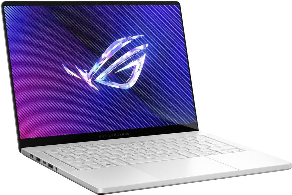 EXCaliberPC [2024] ASUS ROG Zephyrus G14 GA403UV-G14.R94060 (AMD Ryzen 9 8945HS, 16GB RAM, 1TB NVMe SSD, NVIDIA GeForce RTX 4060, 14' 120Hz OLED, Windows 11) Gaming Laptop - Platinum White