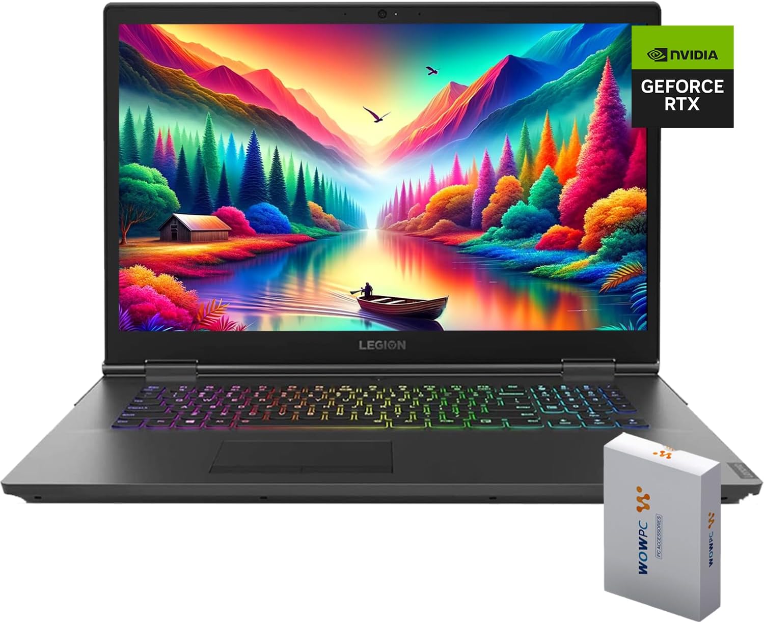 Lenovo Legion Gaming Laptop, 17.3'' (1920 x 1080) IPS Display, Intel i7-9750H Processor, GeForce RTX 2070, 16GB RAM | 1TB PCIe SSD, Backlit Keyboard, Windows 11 Home, w/WOWPC Bundle, Grey