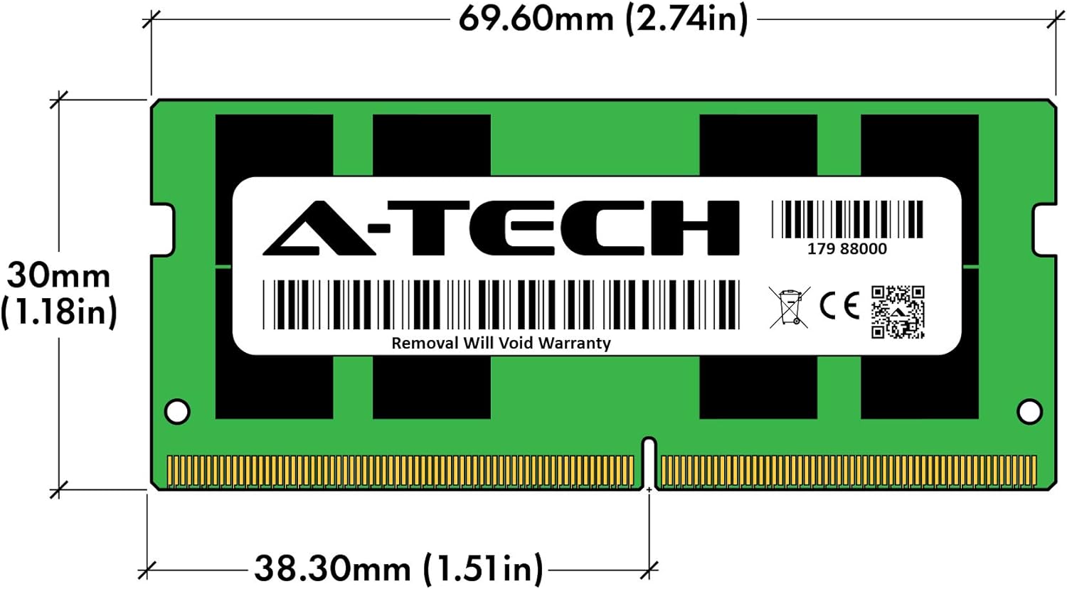 A-Tech 32GB RAM for Acer Nitro 5 Gaming Laptop | DDR4 3200MHz SODIMM PC4-25600 (PC4-3200AA) Memory Upgrade Module