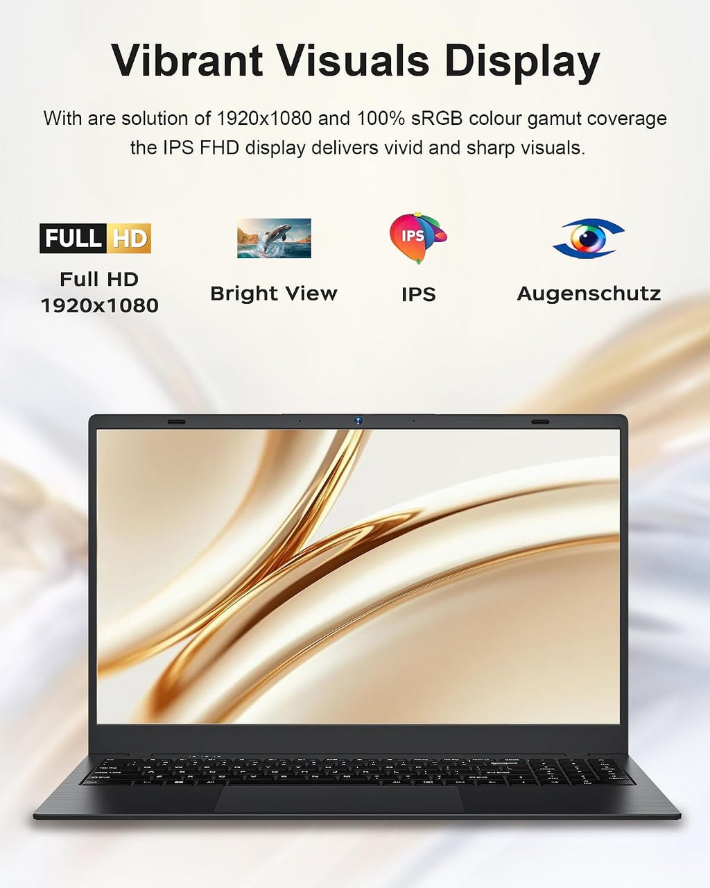 BLUEING 15.6' Laptop Computer, Laptop with 8GB RAM 256GB SSD, Gold 6500Y (Up to 3.4GHz), 1080P FHD IPS Display, Type-C, HDMI, USB3.2, WIFI, Bluetooth, Long Battery Life, Laptops for Business & Student