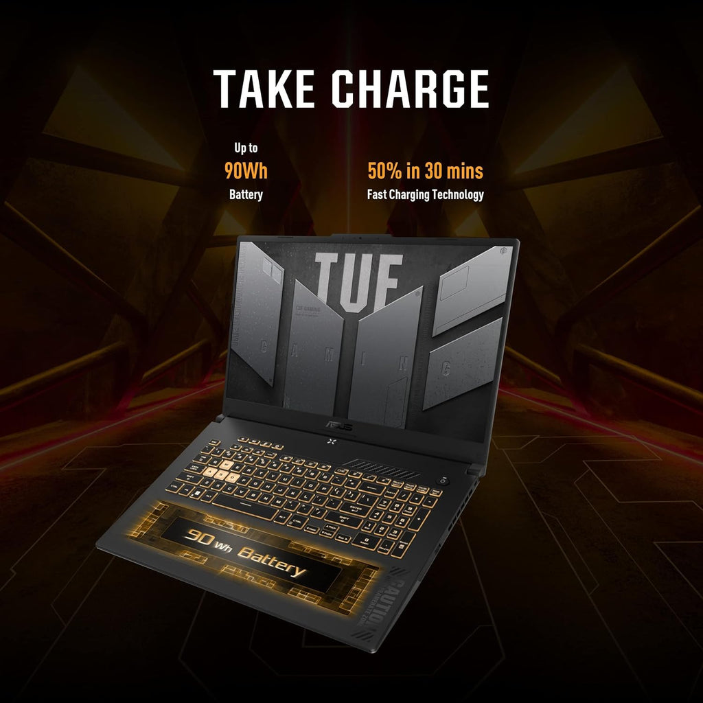 ASUS TUF F17 Gaming Laptop - 17.3' 2.5K WQHD 240 Hz Display, RTX 4070 Laptop, Intel i7-13620H, with Office Lifetime, 32GB DDR5,2TB SSD, Windows 11 Pro, Backlit KB, Wi-Fi 6, External DVD Drive