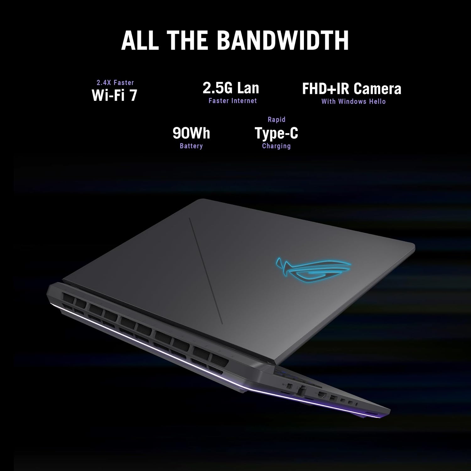 ASUS ROG Strix G16 (2025) Gaming Laptop, 16' FHD+ 165Hz 16:10 IPS Display, Intel Core i7-14650HX, NVIDIA GeForce RTX 5060, 16GB DDR5, 2TB PCIe 4.0 SSD, Wi-Fi 7, Windows 11 Home