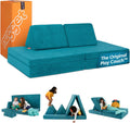 Nugget - The Original Play Couch for Kids - Modular Foam Children's Sofa for Playroom, Imagination, & Creative Open Ended Play - Washable & Convertible Playroom Furniture, Atlantis