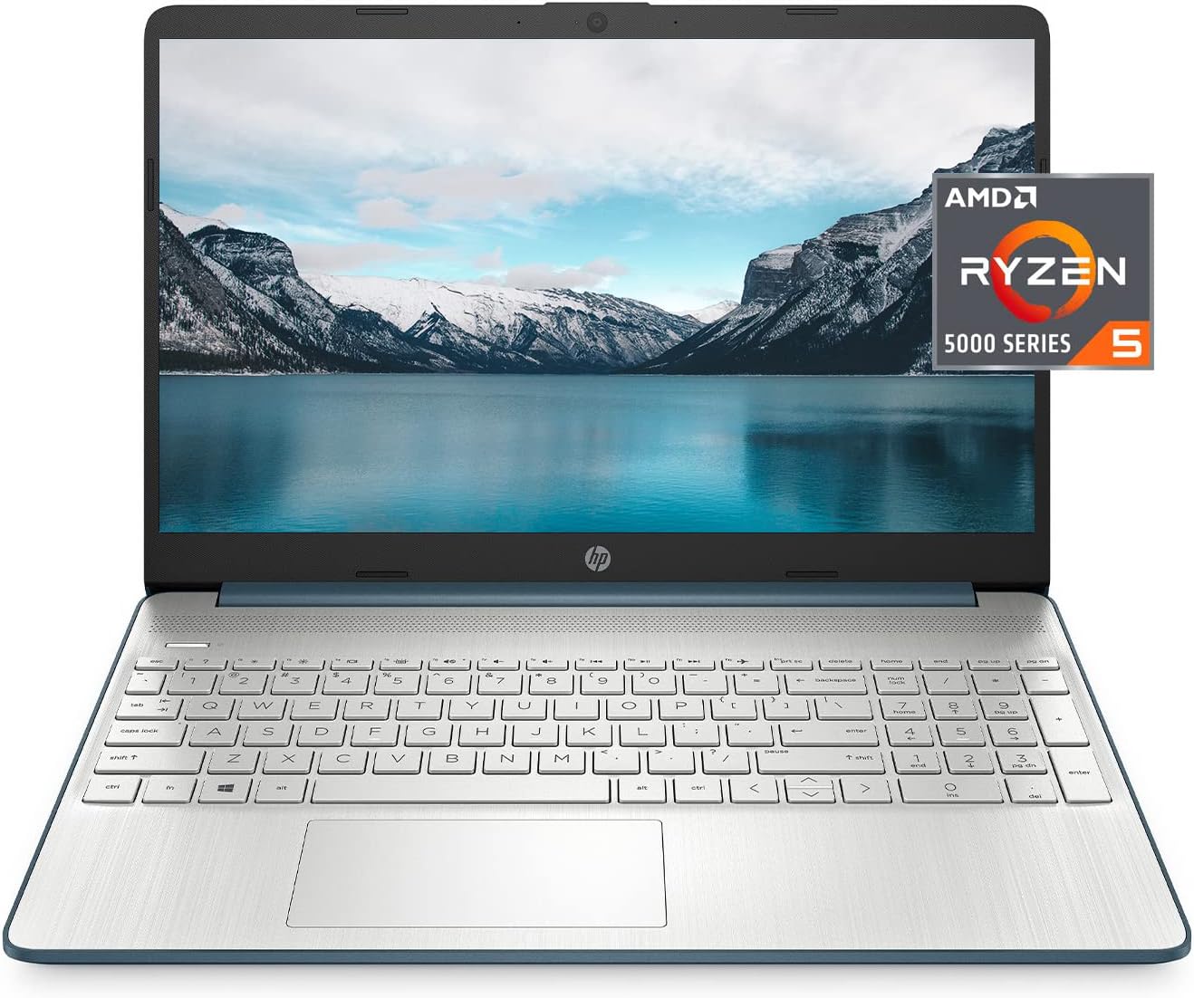HP 2022 15.6in FHD Business Laptop, AMD Ryzen 5 5500U 6 core CPU (Beat i7-1160G7, up to 4GHz), 16GB RAM, 512GB PCIe NVMe SSD, AMD Radeon Graphics, WiFi, Windows 11, Blue + Generic Accessories
