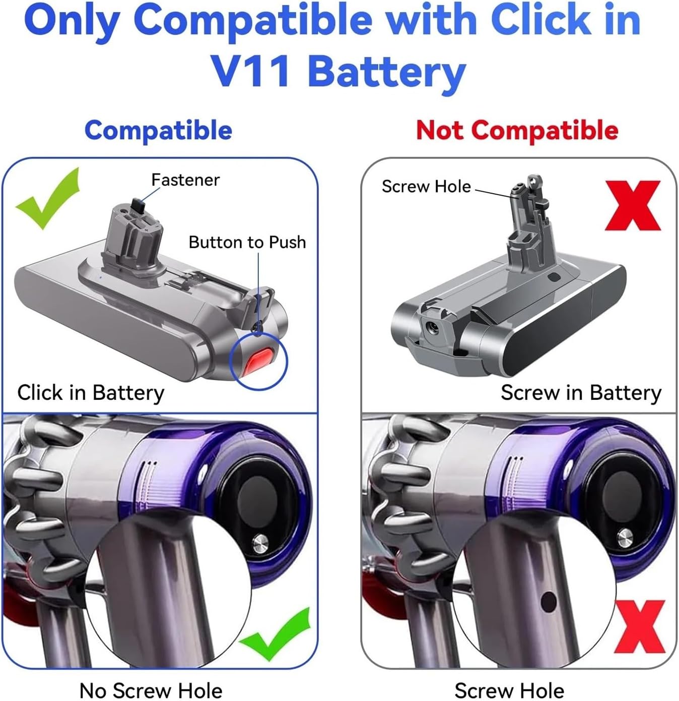 25.2V 12800mAh Battery Compatible with Dyson SV15 Serie Vacuum Cleaner Fluffy-Absolute Extra V11 Absolute V11 V10 V8 SV17 V12 SV20(V11(V15) 12800mAhX2)