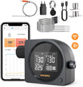 5G Wi-Fi & Bluetooth BBQ Temperature Controller, INKBIRD Automatic Smoker Fan with LCD Screen for Ceramic Grill | Mobile Notification Timer Alarm Calibration for BGE, Kamado, Akorn, Weber, 5 Probes