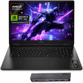 HP OMEN 17 5060 Ryzen AI 9 Gaming Laptop, AMD Ryzen AI 9 365, RTX 5060, 17.3' FHD IPS 144Hz 100% sRGB, 32GB DDR5, 1TB SSD, RGB Backlit KB, Low Blue Light, HDMI, Windows 11 Home, Bundle 7 in-1 T-Hub
