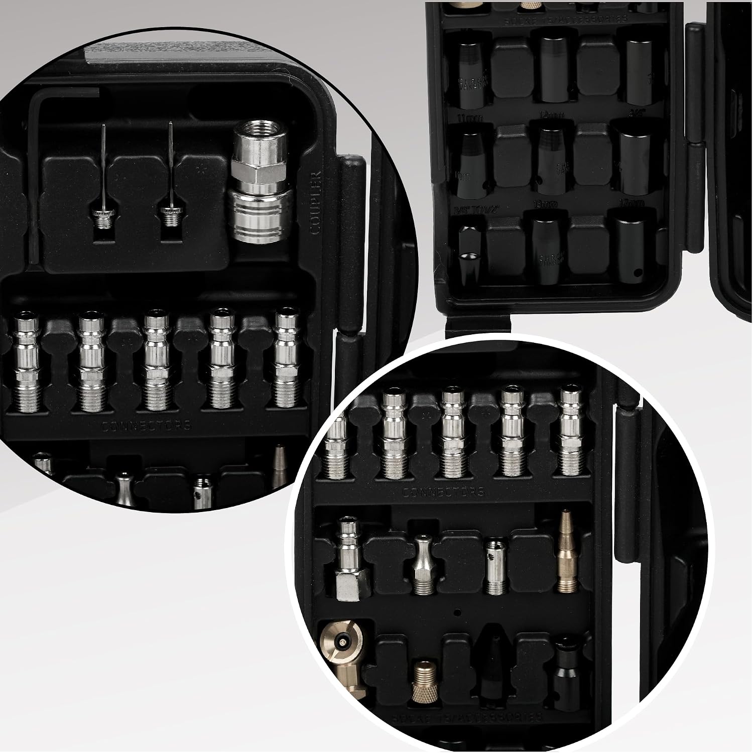 Air Tool and Accessories Kit, 71 Piece, Impact Wrench, Air Ratchet, Die Grinder, Aire Hammer, Hose Fittings, Storage Case for Garage,Shop