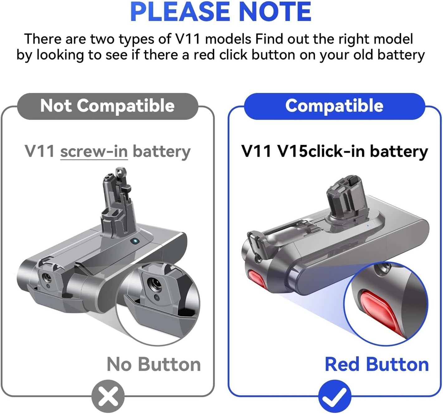 25.2V 12800mAh Battery Compatible with Dyson SV15 Serie Vacuum Cleaner Fluffy-Absolute Extra V11 Absolute V11 V10 V8 SV17 V12 SV20(V10 12800mAh 2PCS)