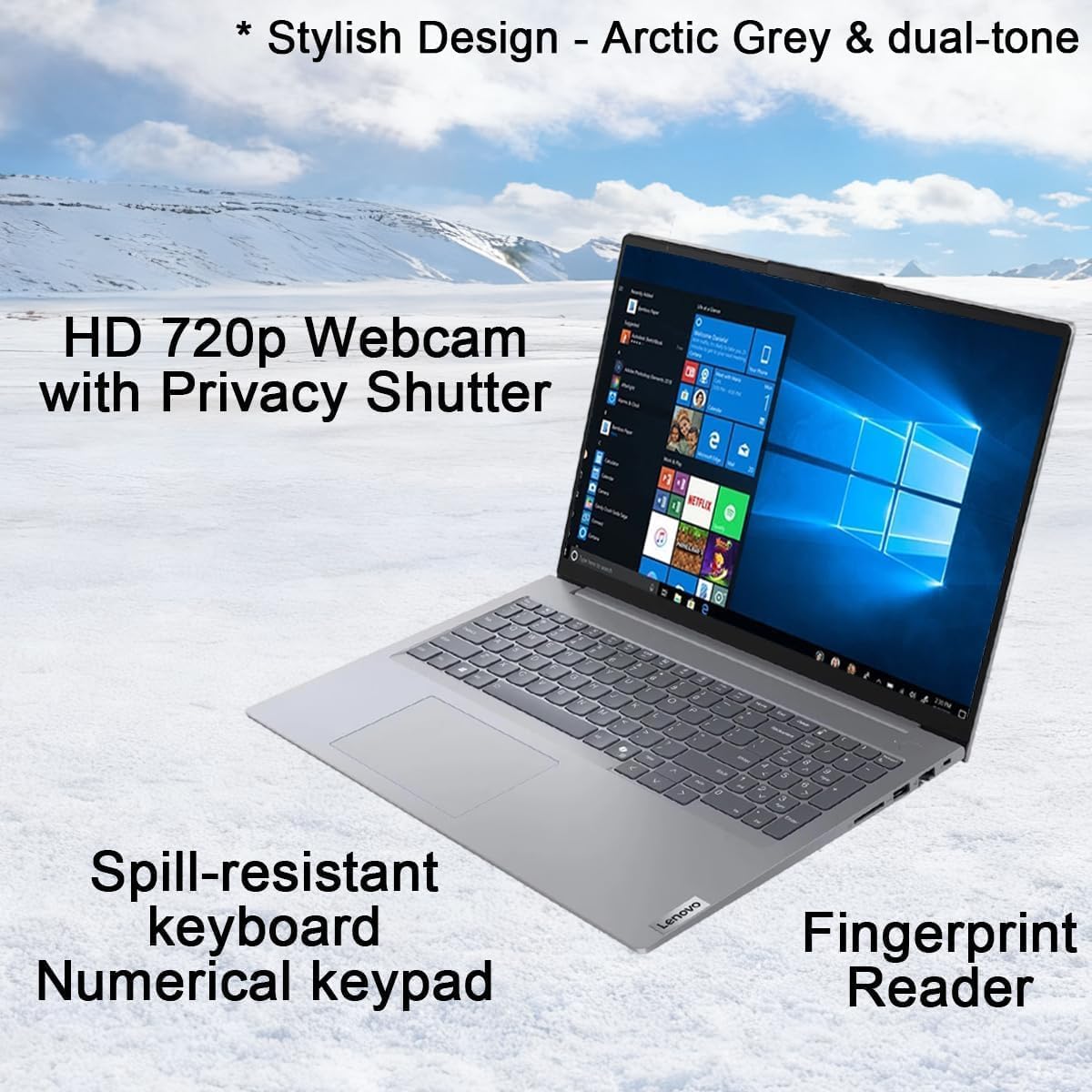 Lenovo ThinkBook 16 Gen 7 Business Laptop (16' FHD+ Anti-Glare, AMD Ryzen 5 7533HS (> i7-1255U), 32GB DDR5 RAM, 1TB SSD), Fingerprint Reader, Webcam, Ethernet, Wi-Fi 6, Win 11 Pro w/ Copilot, Grey