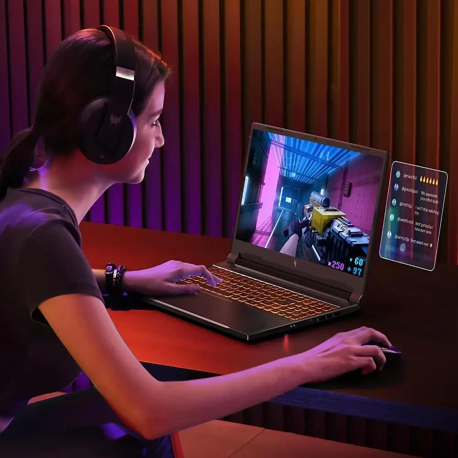 acer Nitro V 16 AI Gaming Laptop | 16' WUXGA IPS 180Hz | AMD 8-Core Ryzen 7 260 | 32GB DDR5 4TB SSD | GeForce RTX 5050 8GB DLSS4 (Up to 440 AI Tops) | Backlit Keyboard Win11 w/DLCA Accessory