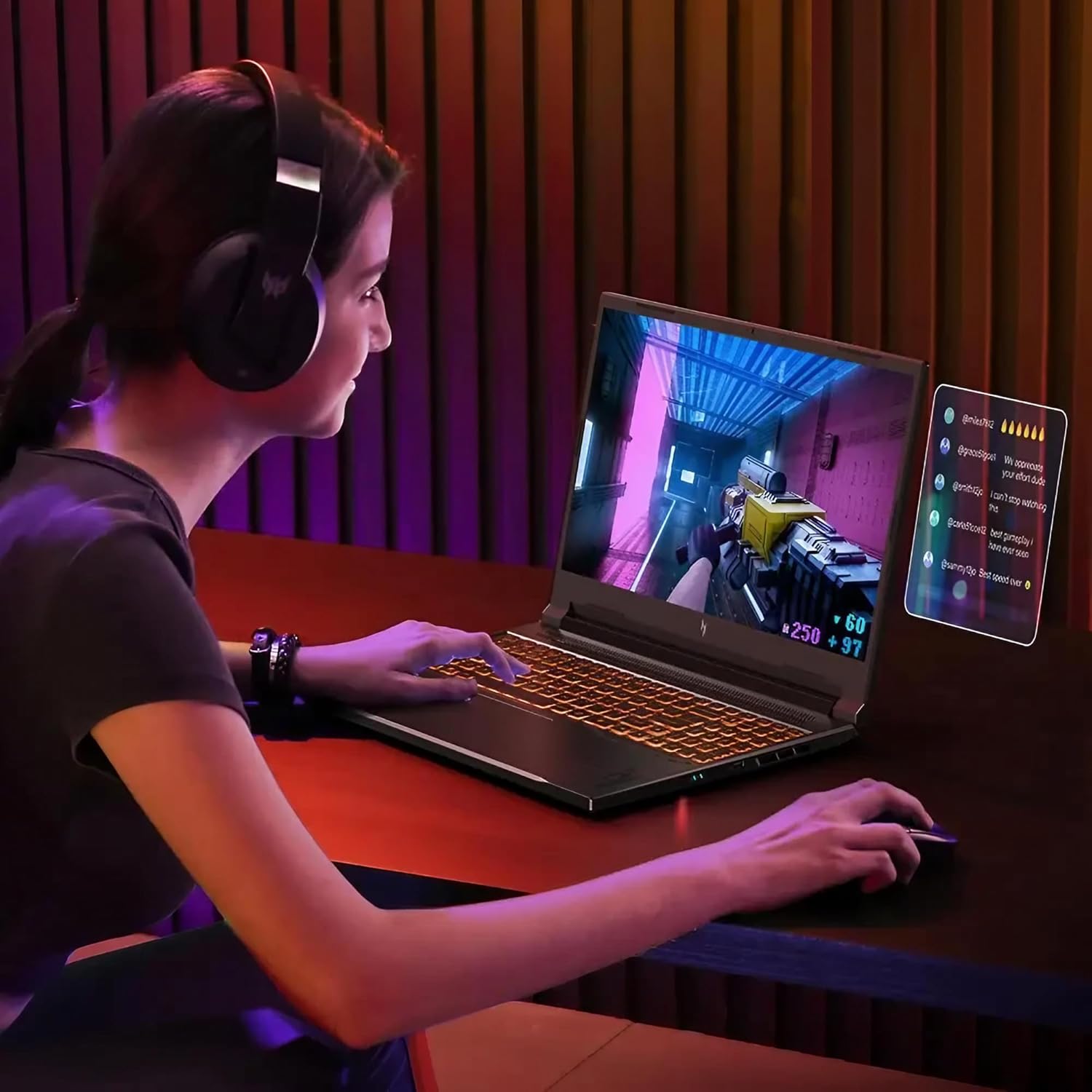 acer Nitro V 16 AI Gaming Laptop | 16' WUXGA IPS 180Hz | AMD 8-Core Ryzen 7 260 | 64GB DDR5 2TB SSD | GeForce RTX 5050 8GB DLSS4 (Up to 440 AI Tops) | Backlit Keyboard Win11 w/DLCA Accessory