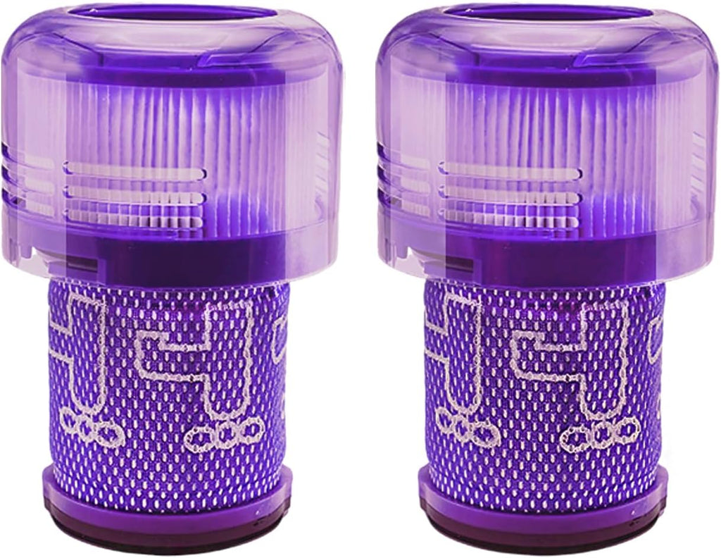 ELO Dyson V12 Replacement Battery and Filter 3000mAh Click-in for Detect Slim, Absolute, Fluffy, SV30, SV46, 25.2V, Part 965470-01, 60min ECO Runtime, BMS Protection, Does Not Fit SV12 or V10