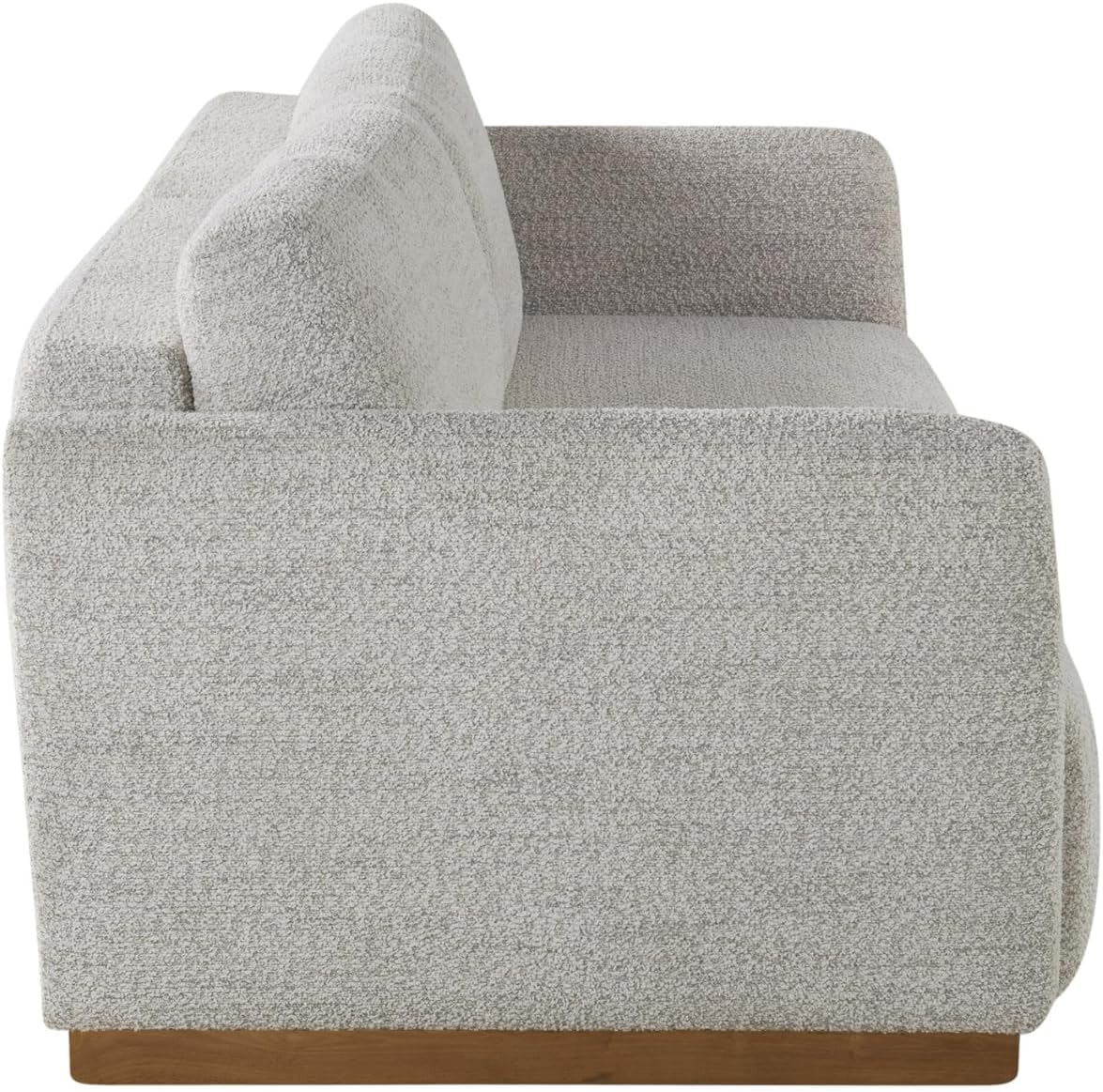 Serta Vail 86' Convertible Sleeper Sofa, Queen Size, Wall-Hugging Dreamglide Mechanism, Dreamcoil Comfort, Boucle Fabric, Ivory