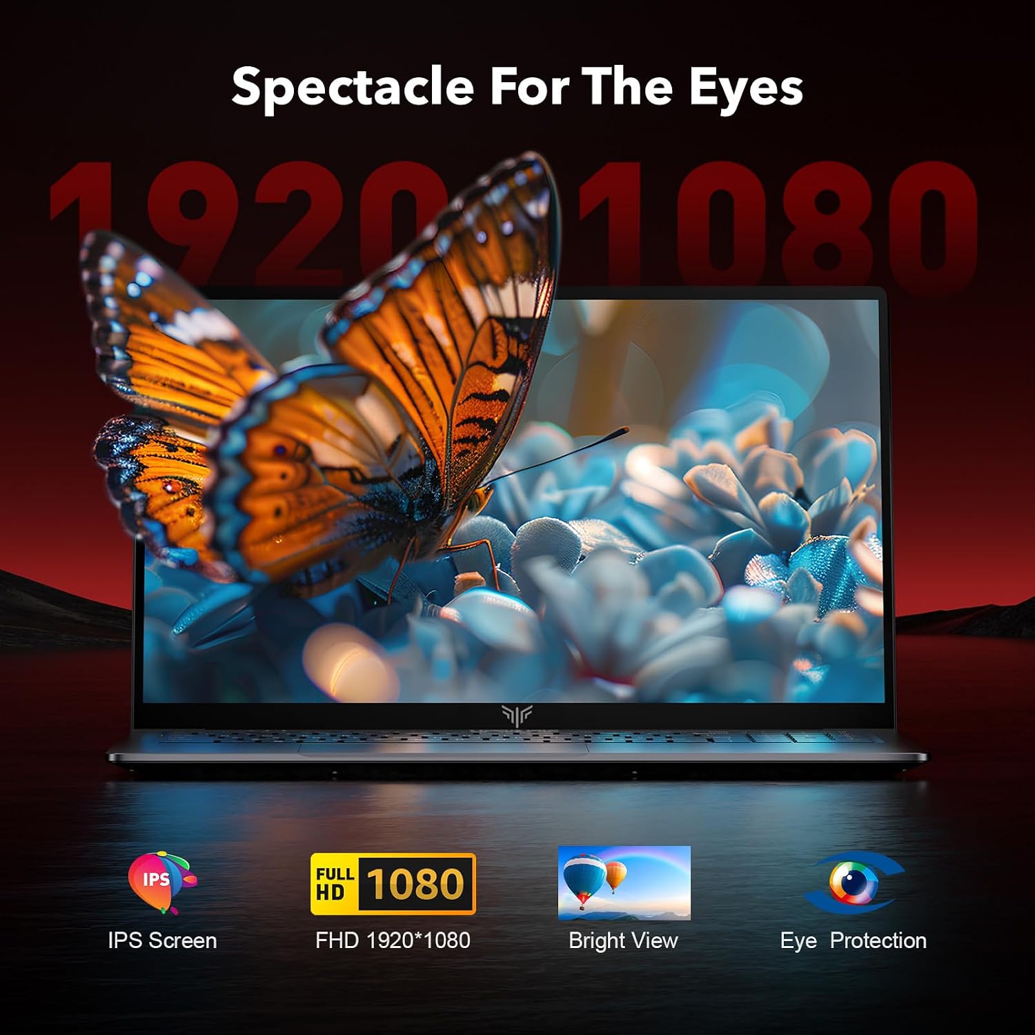 MALLRACE 2025 Laptop with Backlit Keyboard, 16.1-inch FHD Display Laptop with AMD Ryzen 7 5700U Processor(8C/16T), 16GB RAM 512GB ROM Laptop Computer, Support WiFi 6, 53Wh Battery