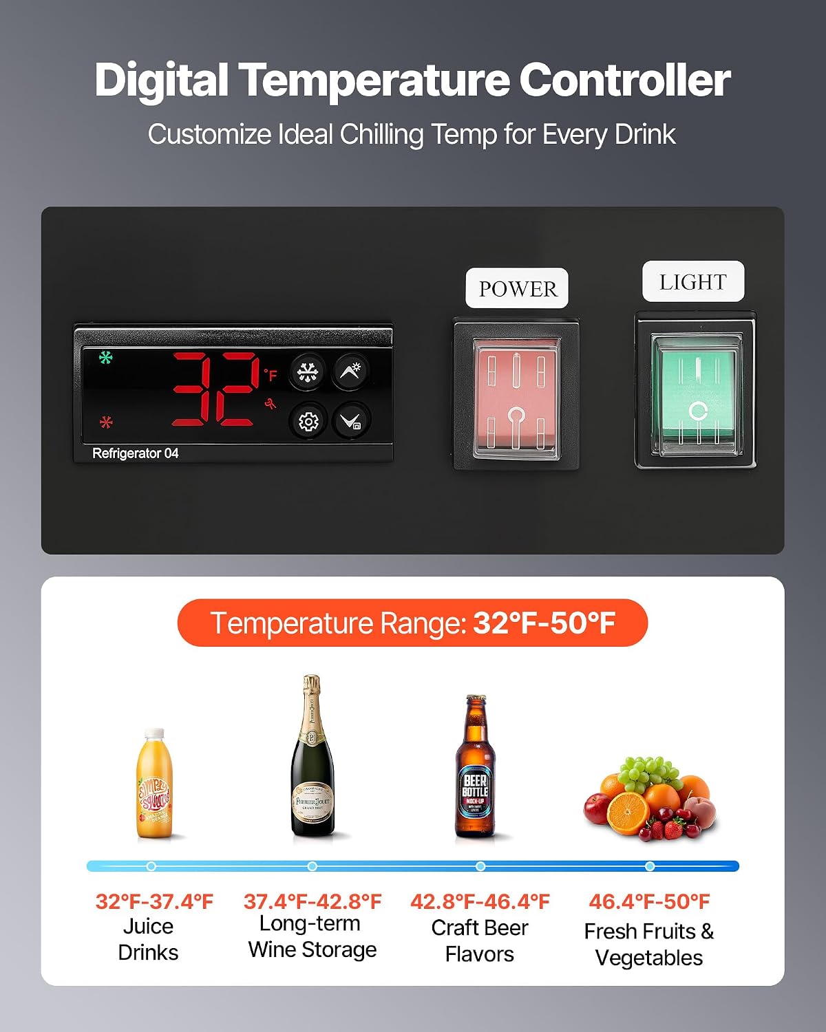 VEVOR Commercial Merchandiser Refrigerator, 20.8 Cu.Ft / 590L Upright Beverage Cooler, 2 Glass Door Display Refrigerator with Customizable Lightbox, 8 Adjustable Shelves, Soft LED Lighting & Casters