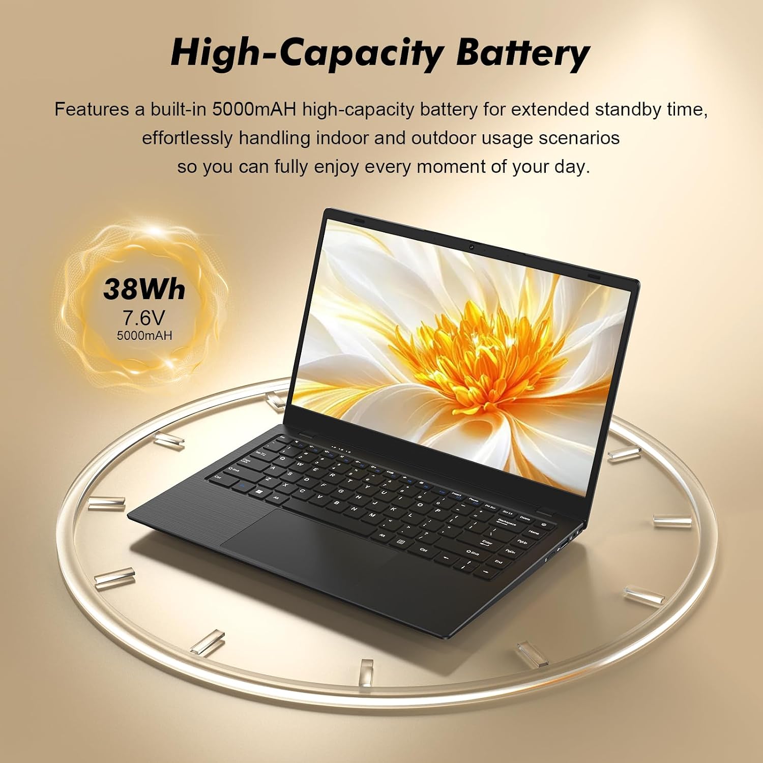 Laptop Computer, Laptop with Gold 6500Y (Beat N5095, Up to 3.4GHz), 32GB RAM 512GB SSD, 1080P FHD IPS Display, Bluetooth, WiFi, HDMI, Type-C, 38WH Battery, Lightweight Laptops