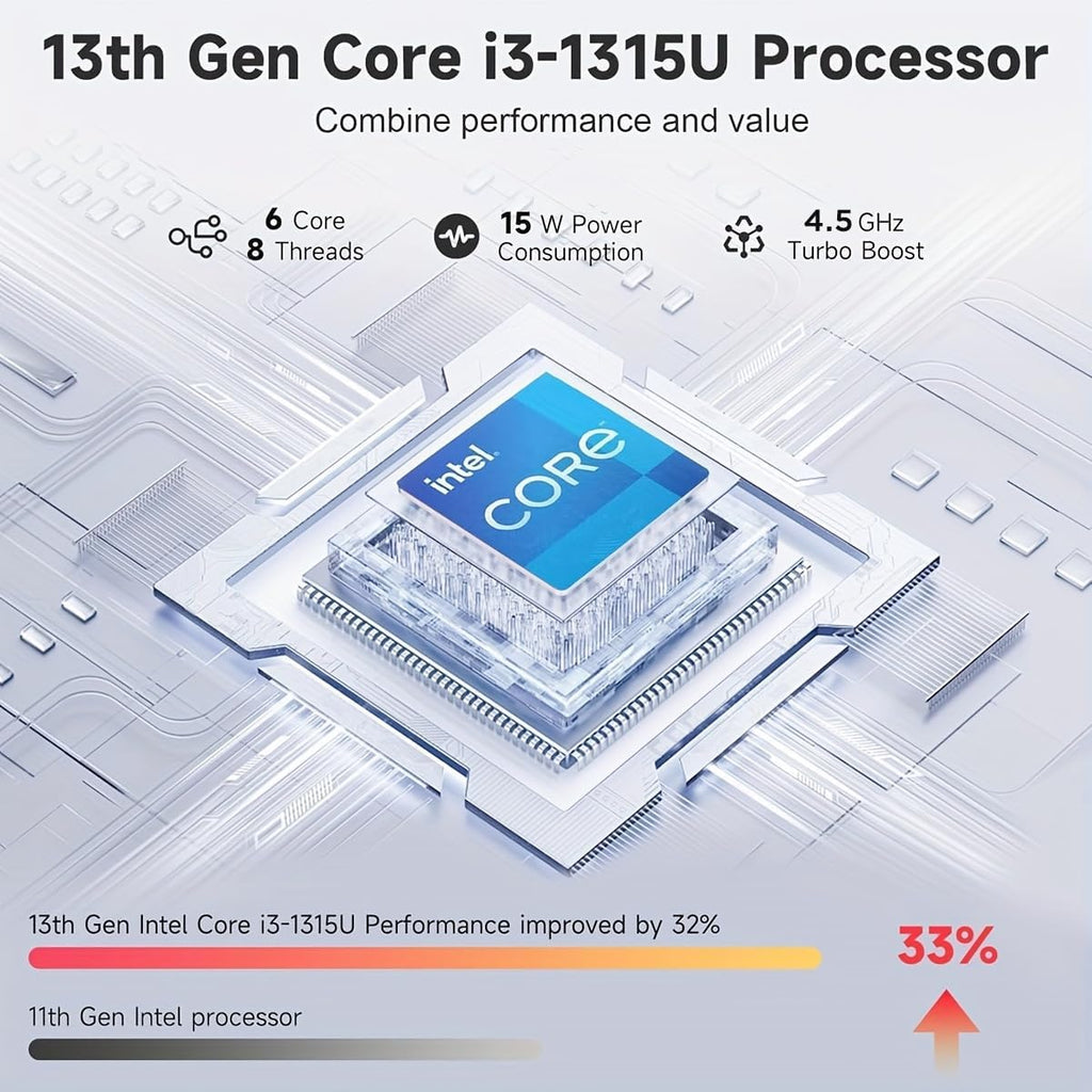 ASUS Vivobook 14' FHD Laptop for for Student Business 2025, AI-Powered Computer, 6-Core Intel i3, 16GB RAM & 1TB Storage (512GB SSD + 500GB Ext), HubxcelAccessory, WiFi, Win 11 Pro, Lifetime MS Office