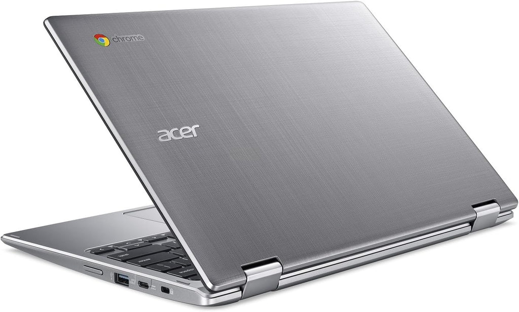 acer Chromebook Spin 11 Convertible Laptop, Intel Celeron N3350, 11.6' HD Touch Display, 4GB DDR4, 32GB eMMC, 802.11ac WiFi, Wacom EMR Pen, Sleeve, CP311-1HN-C2DV, Silver