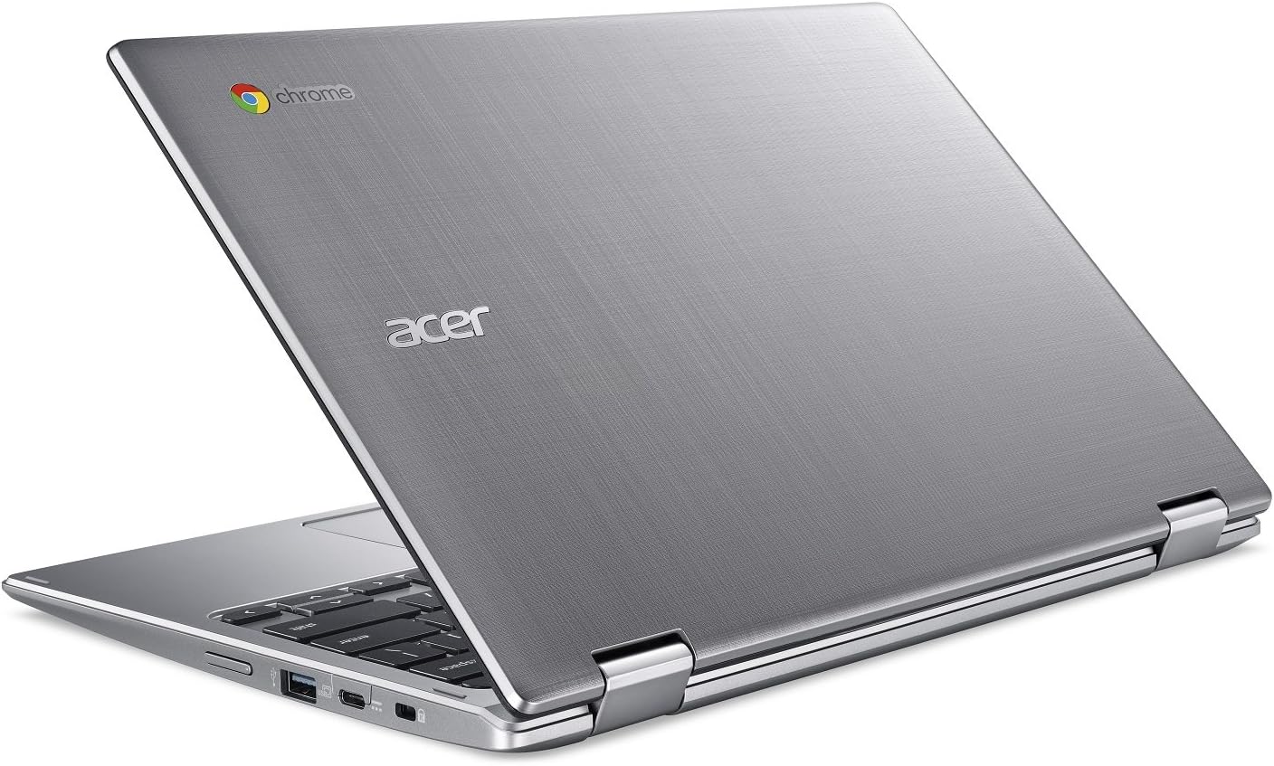 acer Chromebook Spin 11 Convertible Laptop, Intel Celeron N3350, 11.6' HD Touch Display, 4GB DDR4, 32GB eMMC, 802.11ac WiFi, Wacom EMR Pen, Sleeve, CP311-1HN-C2DV, Silver