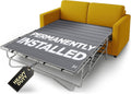 Meliusly Sleeper Sofa Support Board Queen Size (54x64) Permanently Installed Wood Sofa Bed Board for Pull Out Couch, Folds with Frame, Under Mattress Bar Shield, Sofa Bed Support, Folding Bed Board
