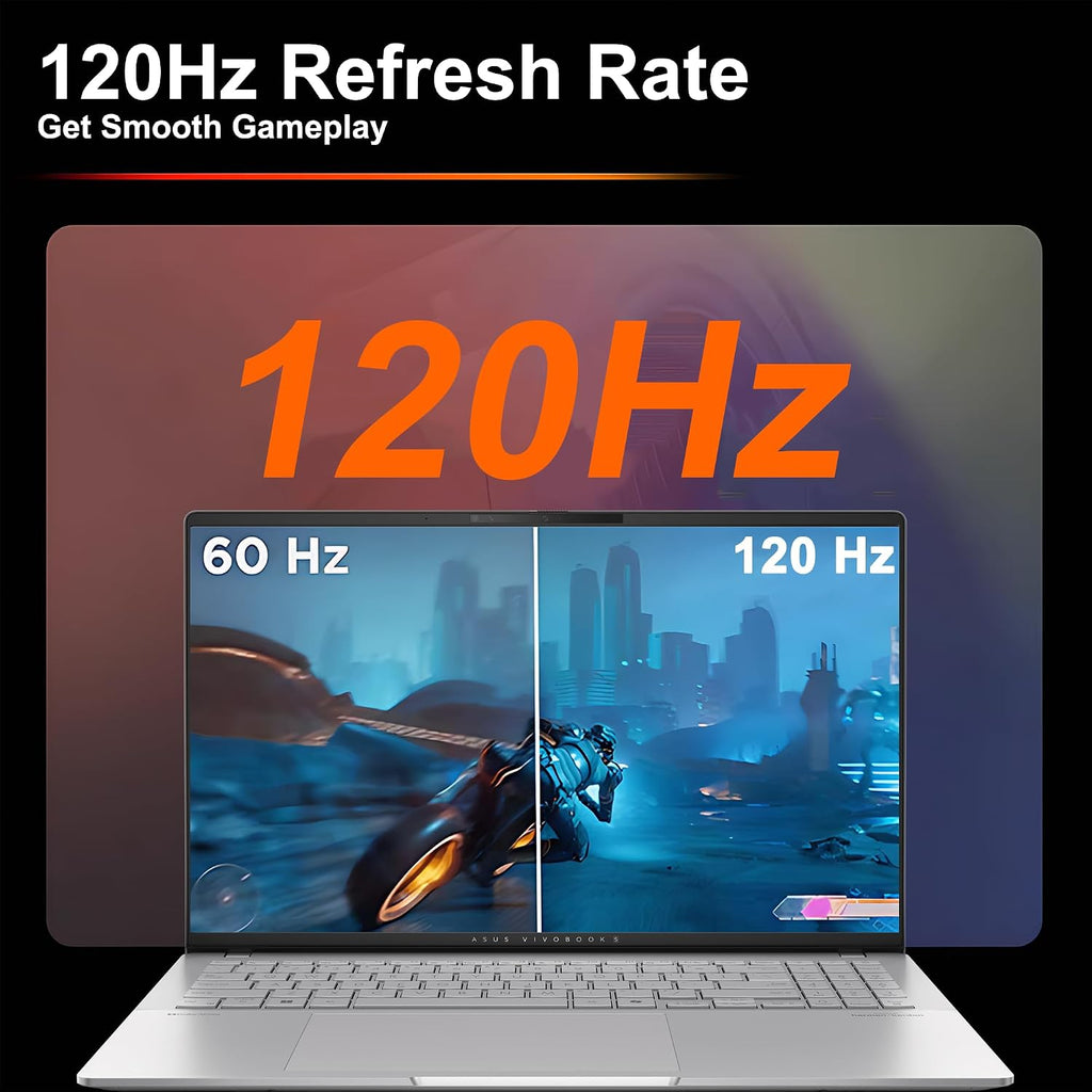 ASUS Vivobook S16 AI Laptop 16' 3.2k OLED 120Hz (600nits 100% DCI-P3) AMD 10-core Ryzen AI 9 365 (Up to 50 Tops) 32GB RAM 4TB SSD for Creator Designer Business Professional Win11 ICP Hub