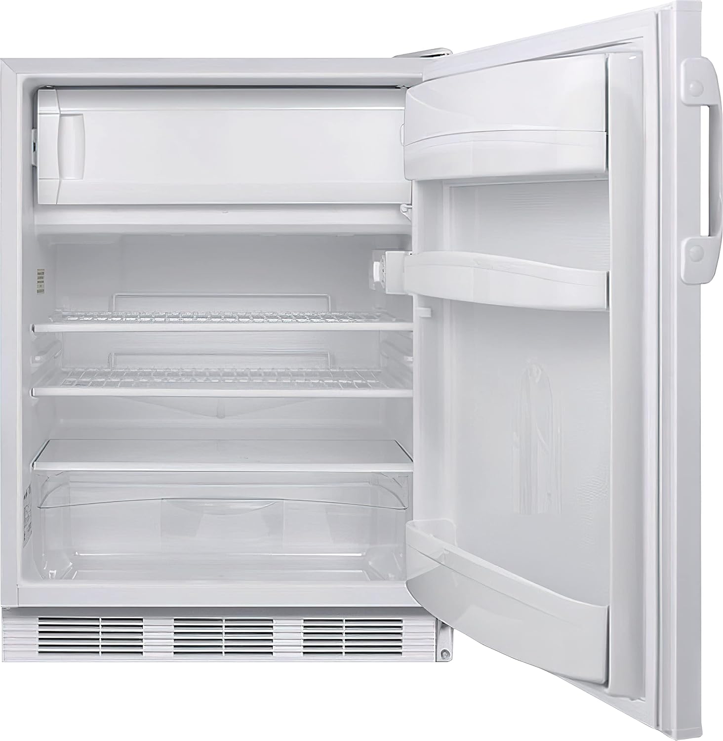 Accucold CT66LWADA General Purpose Medical 24' Wide Refrigerator-Freezer, ADA Compliant, Factory Installed Lock, 5.1 cu.ft Capacity, Adjustable Thermostat, Cycle Defrost, Interior Light