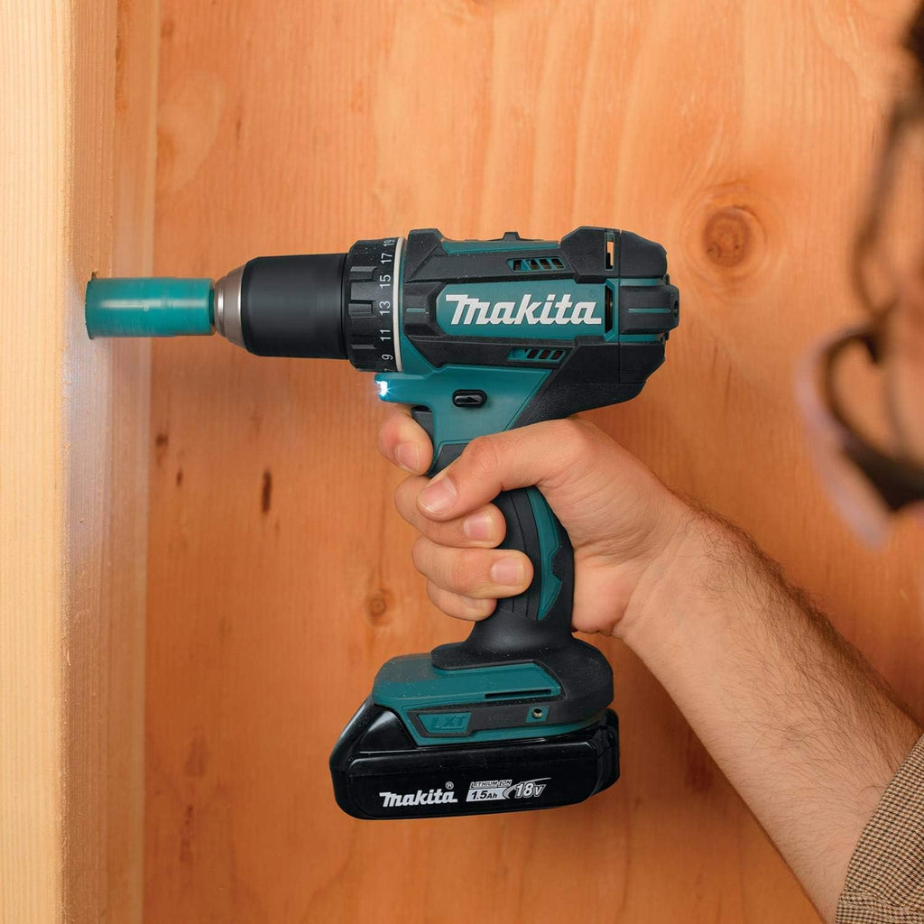 Makita CT225SYX-R 18V LXT Brushed Lithium-Ion 1/2 in. Cordless Drill Driver/1/4 in. Impact Driver Combo Kit with 2 Batteries (1.5 Ah) (Renewed)