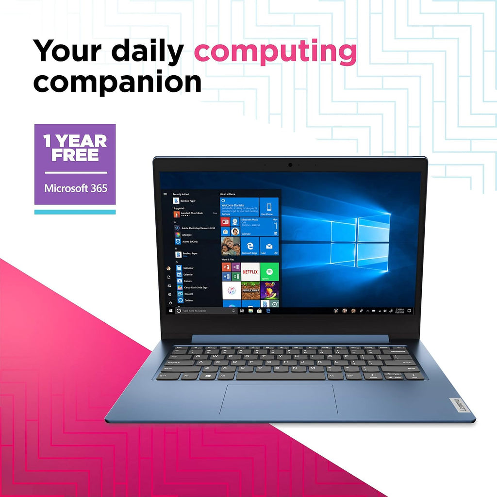 Lenovo IdeaPad 1 Laptop, 14.0' HD Display, Intel Celeron N4020, 4GB RAM, 64GB Storage, Intel UHD Graphics 600, Windows 11 in S Mode, Ice Blue