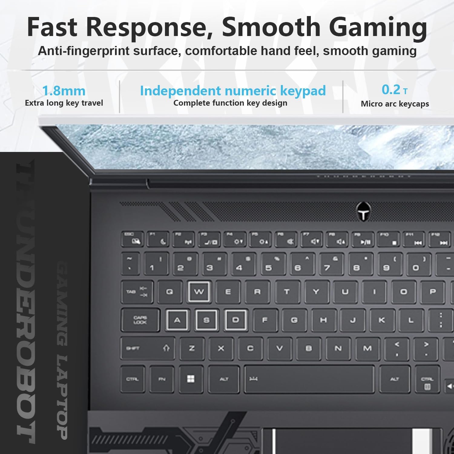 Thunderobot Zero 16 Gaming Laptop i9-14900HX RTX 4080, 16' QHD+ 240Hz 2.5K Display, 64GB DDR5 RAM, 2TB SSD, RGB Backlit KB, Wi-Fi 6, Windows 11 Home White