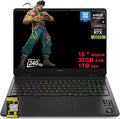 HP Omen 16 Gaming AI Laptop 16' WQXGA 240Hz (500nits 100% sRGB) AMD 10-core Ryzen AI 9 365 (Up to 50 Tops) 32GB RAM 1TB SSD GeForce RTX 5070 GDDR7 DLSS4 (Up to 798 Tops) RGB Backlit Win11Pro ICP Hub